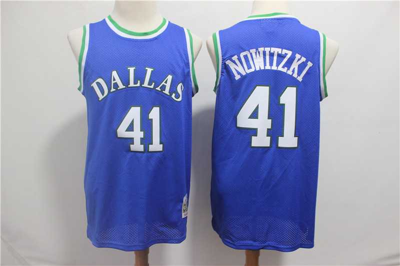 Mavericks 41 Dirk Nowitzki Blue 1998 99 Hardwood Classics Jersey,We sell and wholesale Mavericks 41 Dirk Nowitzki Blue 1998 99 Hardwood Classics Jersey on line form chian!
